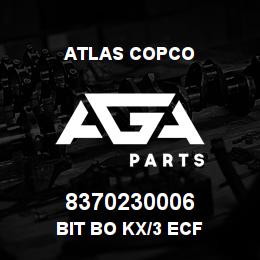 8370230006 Atlas Copco BIT BO KX/3 ECF | AGA Parts