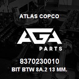 8370230010 Atlas Copco BIT BTW 8A.2 13 MM. 8WW | AGA Parts