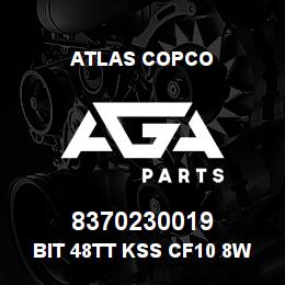 8370230019 Atlas Copco BIT 48TT KSS CF10 8WW | AGA Parts