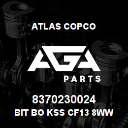 8370230024 Atlas Copco BIT BO KSS CF13 8WW | AGA Parts