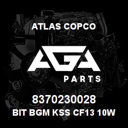 8370230028 Atlas Copco BIT BGM KSS CF13 10WW | AGA Parts