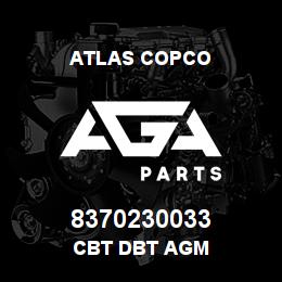 8370230033 Atlas Copco CBT DBT AGM | AGA Parts