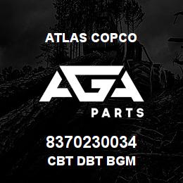 8370230034 Atlas Copco CBT DBT BGM | AGA Parts