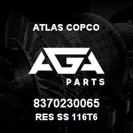 8370230065 Atlas Copco RES SS 116T6 | AGA Parts