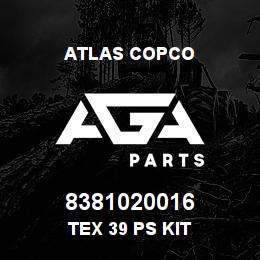 8381020016 Atlas Copco TEX 39 PS KIT | AGA Parts