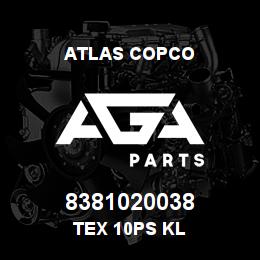 8381020038 Atlas Copco TEX 10PS KL | AGA Parts