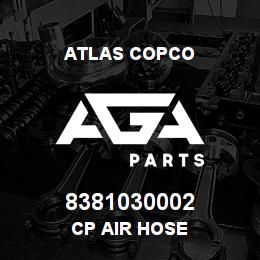 8381030002 Atlas Copco CP AIR HOSE | AGA Parts