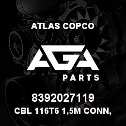 8392027119 Atlas Copco CBL 116T6 1,5M CONN, NW BOX | AGA Parts