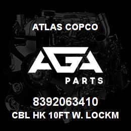 8392063410 Atlas Copco CBL HK 10FT W. LOCKM. | AGA Parts