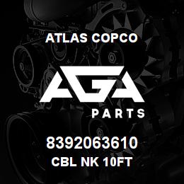 8392063610 Atlas Copco CBL NK 10FT | AGA Parts