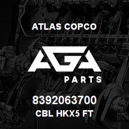 8392063700 Atlas Copco CBL HKX5 FT | AGA Parts