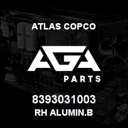 8393031003 Atlas Copco RH ALUMIN.B | AGA Parts