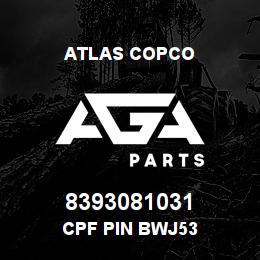 8393081031 Atlas Copco CPF PIN BWJ53 | AGA Parts