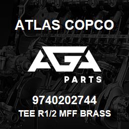 9740202744 Atlas Copco TEE R1/2 MFF BRASS | AGA Parts