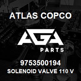 9753500194 Atlas Copco SOLENOID VALVE 110 VDC | AGA Parts