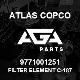 9771001251 Atlas Copco FILTER ELEMENT C-187-25(AC) | AGA Parts