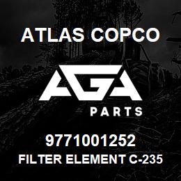 9771001252 Atlas Copco FILTER ELEMENT C-235-25/G4(AC | AGA Parts
