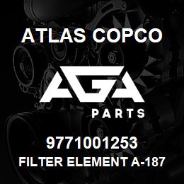 9771001253 Atlas Copco FILTER ELEMENT A-187-25(AC) | AGA Parts