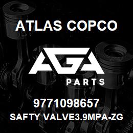 9771098657 Atlas Copco SAFTY VALVE3.9MPA-ZG1/2 | AGA Parts