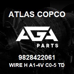 9828422061 Atlas Copco WIRE H A1-4V C0-5 TD 230-50/60 | AGA Parts