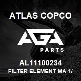 AL11100234 Atlas Copco FILTER ELEMENT MA 1/2010 | AGA Parts
