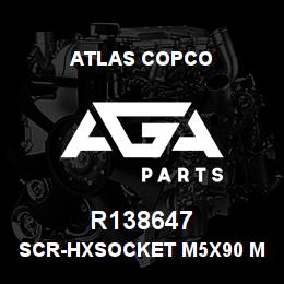 R138647 Atlas Copco SCR-HXSOCKET M5X90 MM. | AGA Parts