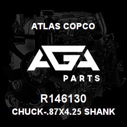 R146130 Atlas Copco CHUCK-.87X4.25 SHANK | AGA Parts