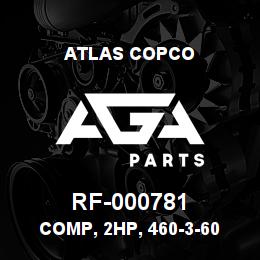 RF-000781 Atlas Copco COMP, 2HP, 460-3-60 | AGA Parts