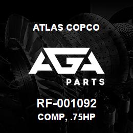RF-001092 Atlas Copco COMP, .75HP | AGA Parts