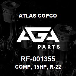 RF-001355 Atlas Copco COMP, 15HP, R-22 | AGA Parts