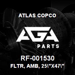 RF-001530 Atlas Copco FLTR, AMB, 25"X47"X1" | AGA Parts