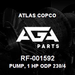 RF-001592 Atlas Copco PUMP, 1 HP ODP 230/460 | AGA Parts