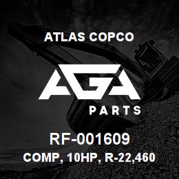 RF-001609 Atlas Copco COMP, 10HP, R-22,460-3-60, HERM | AGA Parts