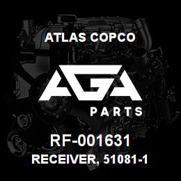 RF-001631 Atlas Copco RECEIVER, 51081-1 | AGA Parts
