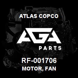 RF-001706 Atlas Copco MOTOR, FAN | AGA Parts