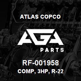 RF-001958 Atlas Copco COMP, 3HP, R-22 | AGA Parts