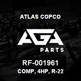 RF-001961 Atlas Copco COMP, 4HP, R-22 | AGA Parts