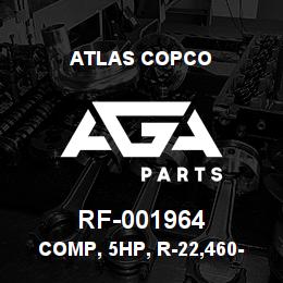 RF-001964 Atlas Copco COMP, 5HP, R-22,460-3-60, HERM | AGA Parts