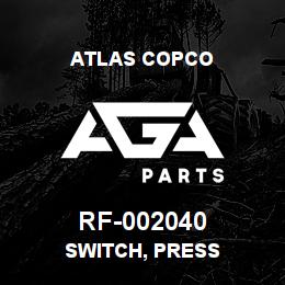 RF-002040 Atlas Copco SWITCH, PRESS | AGA Parts