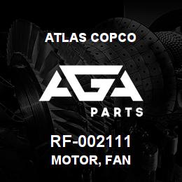 RF-002111 Atlas Copco MOTOR, FAN | AGA Parts
