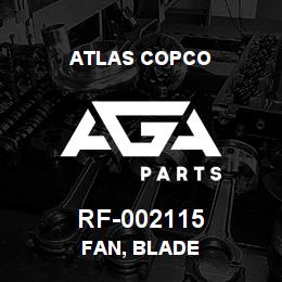 RF-002115 Atlas Copco FAN, BLADE | AGA Parts