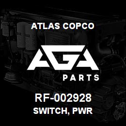RF-002928 Atlas Copco SWITCH, PWR | AGA Parts