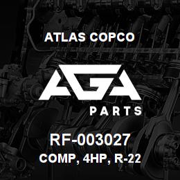 RF-003027 Atlas Copco COMP, 4HP, R-22 | AGA Parts