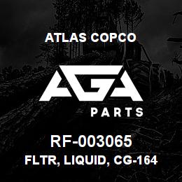 RF-003065 Atlas Copco FLTR, LIQUID, CG-164-S | AGA Parts
