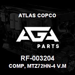 RF-003204 Atlas Copco COMP, MTZ72HN-4 V.M | AGA Parts