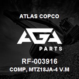 RF-003916 Atlas Copco COMP, MTZ18JA-4 V.M | AGA Parts