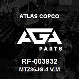 RF-003932 Atlas Copco MTZ36JG-4 V.M | AGA Parts