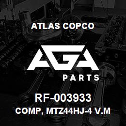 RF-003933 Atlas Copco COMP, MTZ44HJ-4 V.M | AGA Parts