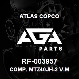 RF-003957 Atlas Copco COMP, MTZ40JH-3 V.M | AGA Parts