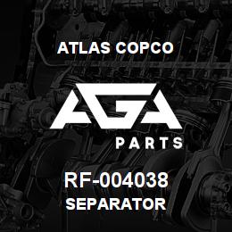 RF-004038 Atlas Copco SEPARATOR | AGA Parts